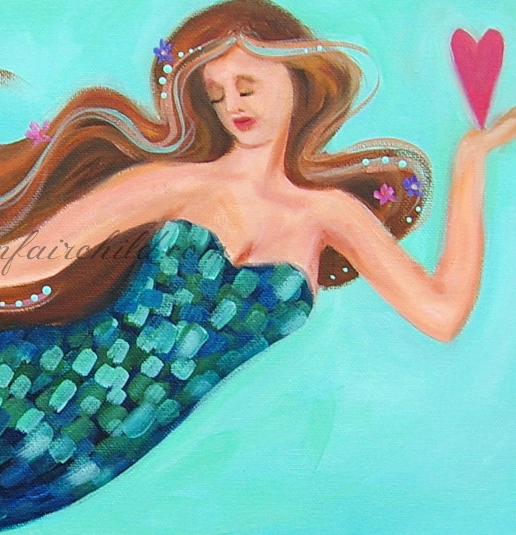 Flower-Haired Mermaid