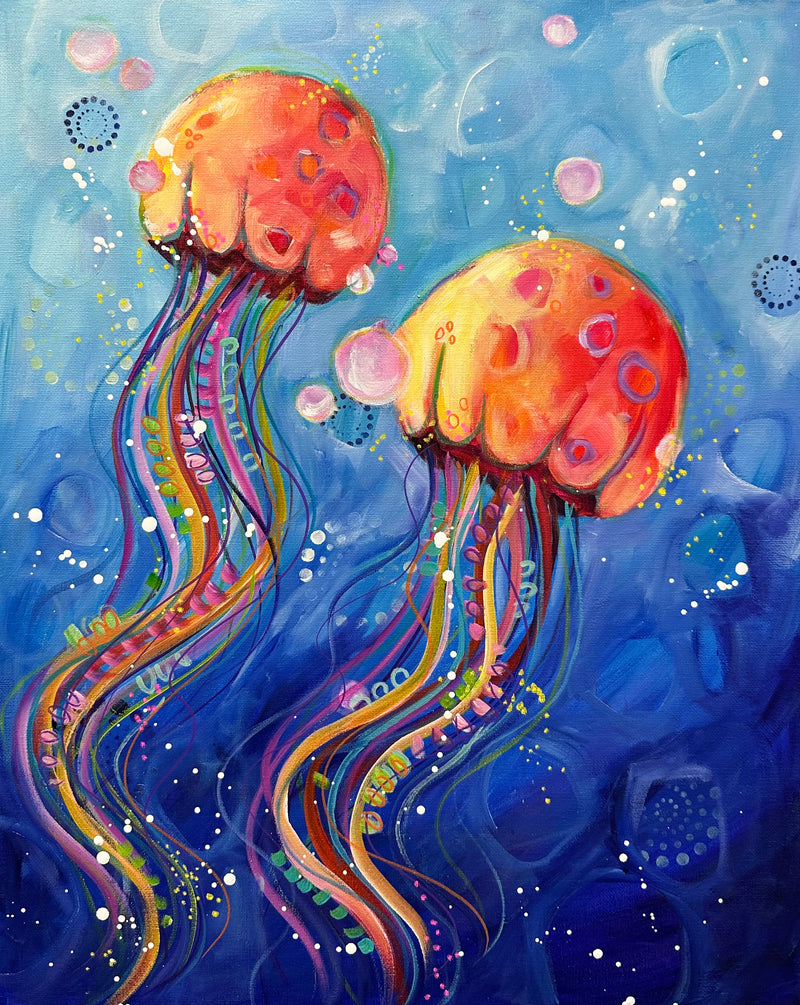 Jellyfish Pop in Paint Party